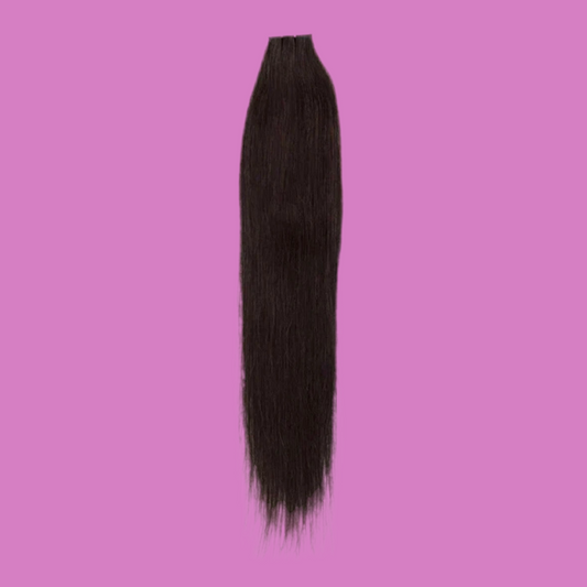 Straight Tape In Dark Brown