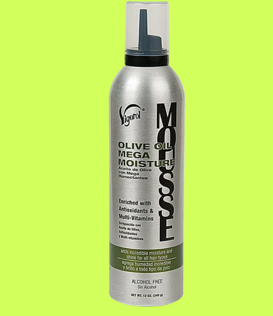 Vigorol Olive Oil Mega Moisture Hair Styling Mousse